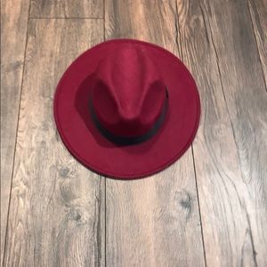 Maroon Fedora Hat